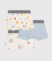 Set van 2 katoenen boxers voor kleine jongens - Petit Bateau