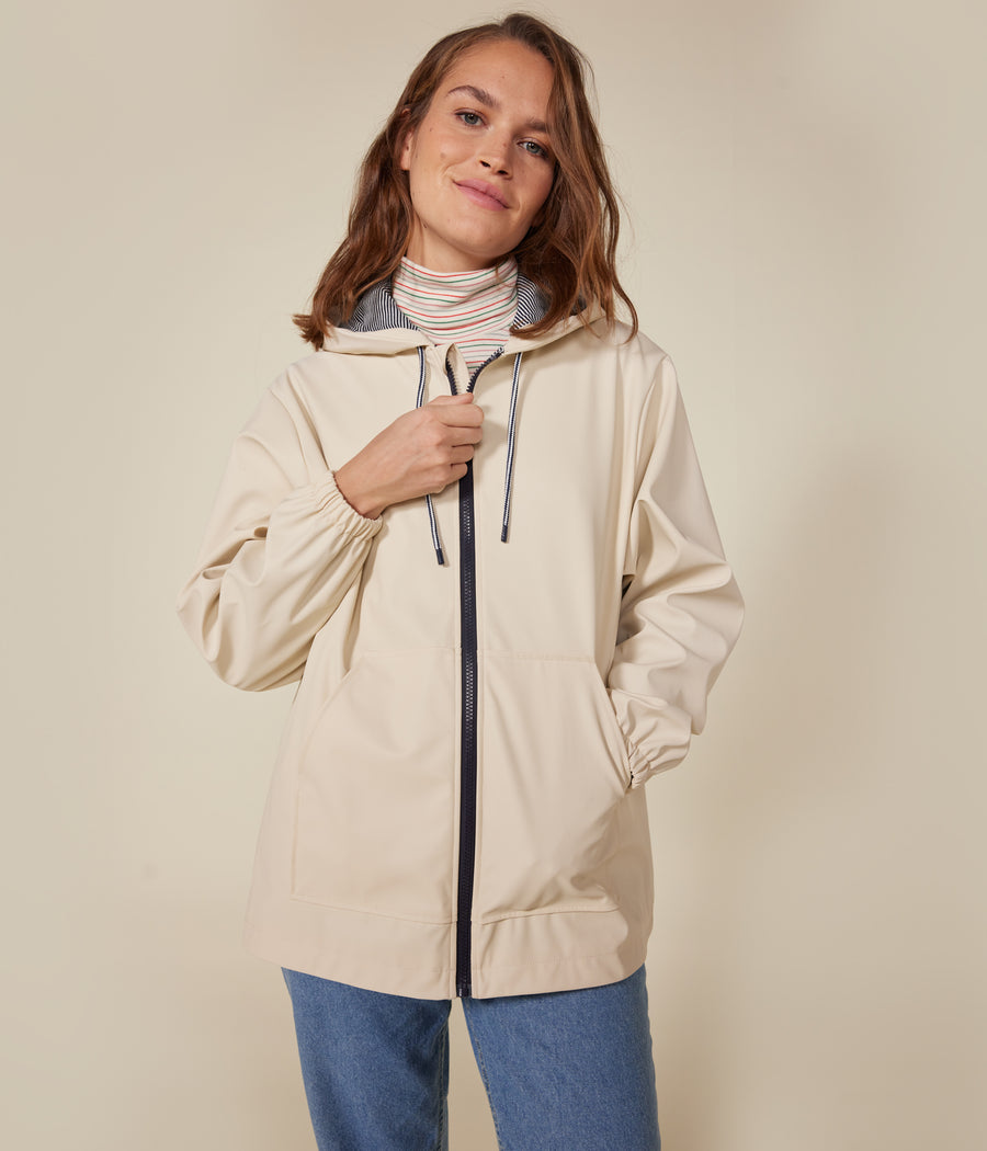 Avalanche women's hooded raincoat - Petit Bateau