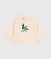 Tee-shirt manches longues en jersey Bébé forêt - Petit Bateau