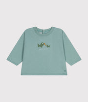 Tee-shirt manches longues en jersey Bébé oiseaux - Petit Bateau