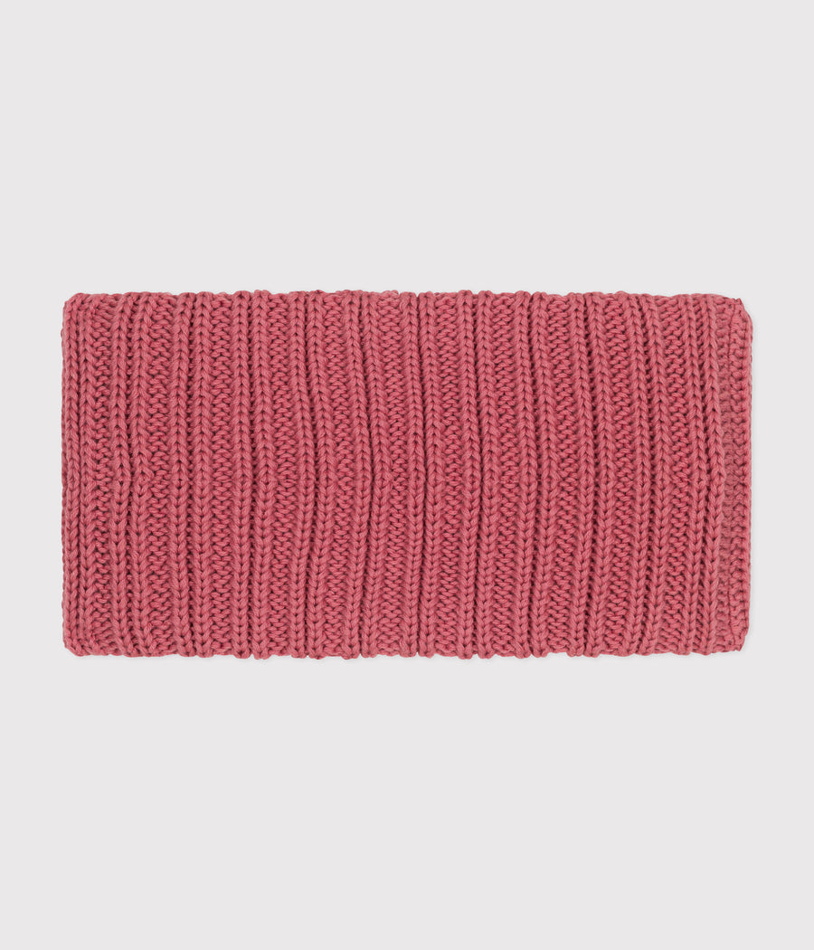 Gebreide snood met babyfleecevoering | Rose Saline - Kleine boot