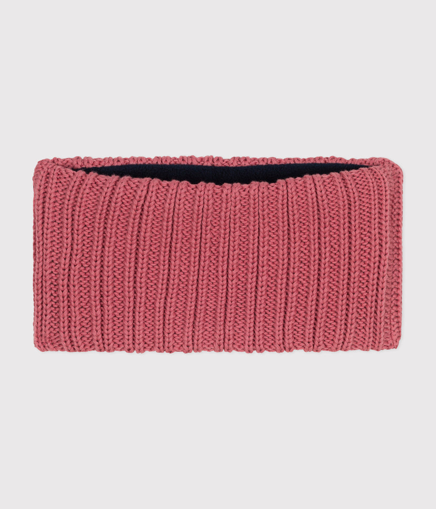 Gebreide snood met babyfleecevoering | Rose Saline - Kleine boot