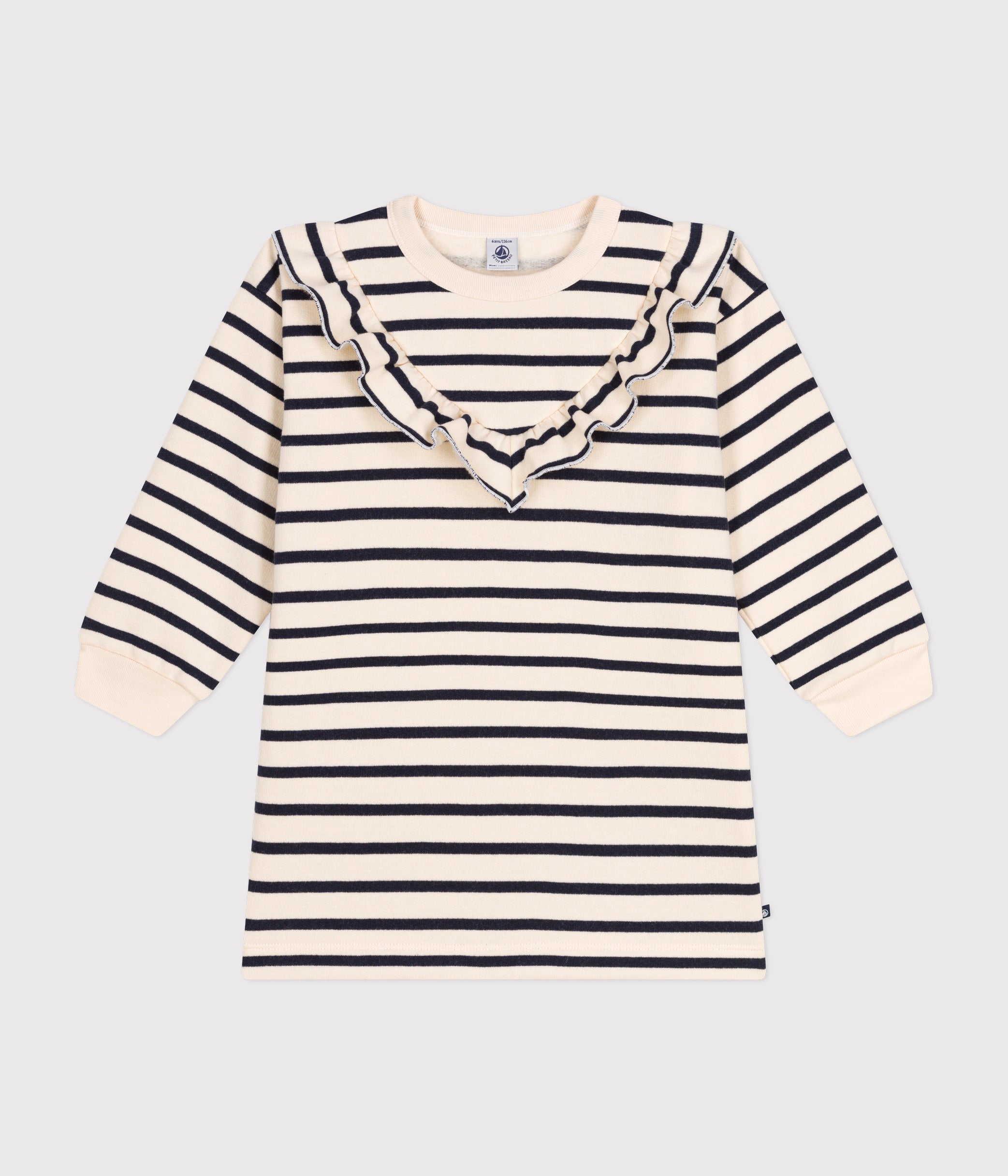 Robe manches longues en molleton gratté Enfant - Petit Bateau