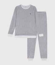 Pyjama uni en velours junior - Petit Bateau