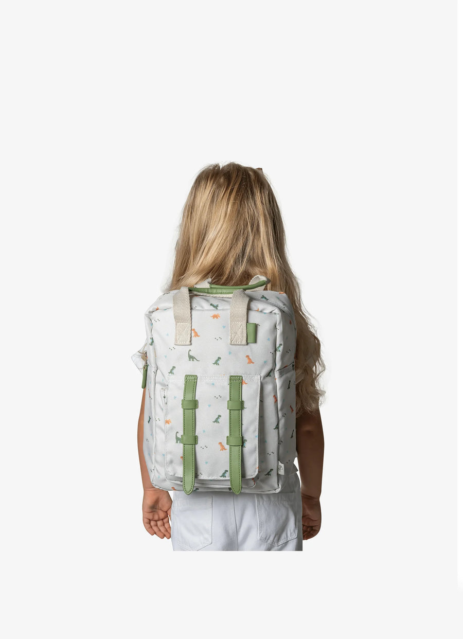 Dino Green Kids Backpack - Lemon 