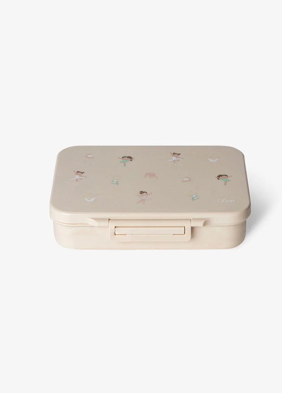 Ballerina 4 Compartment Tritan Lunch Box - Lemon 