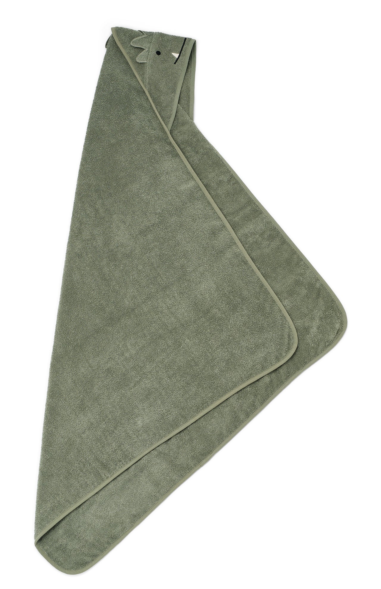 Junior Augusta Hooded Towel | Green fauna - Liewood