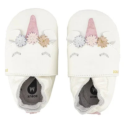 Soft Soles Dream the Unicorn leather slippers - Bobux 