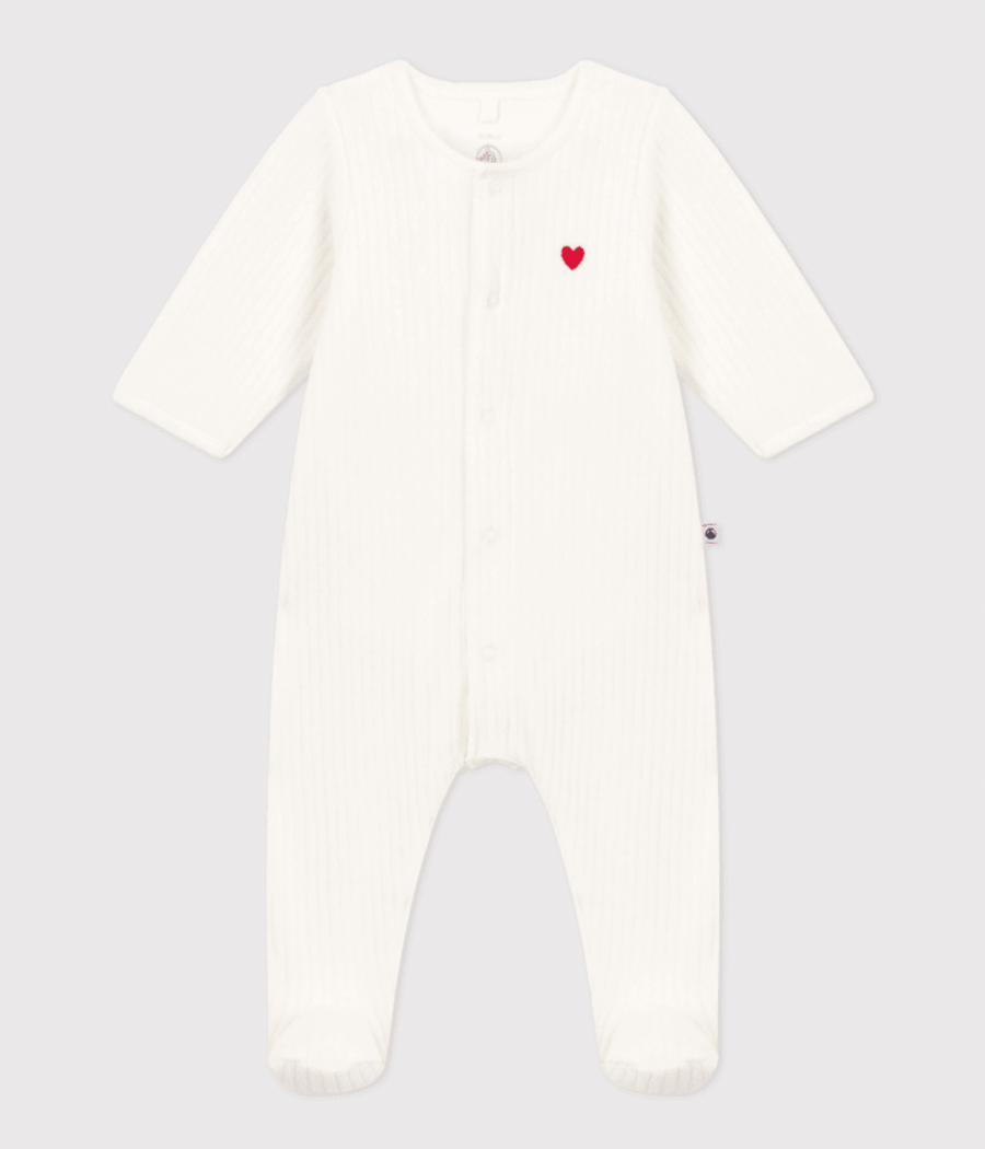 Bodyjama unisex en velours - Petit Bateau