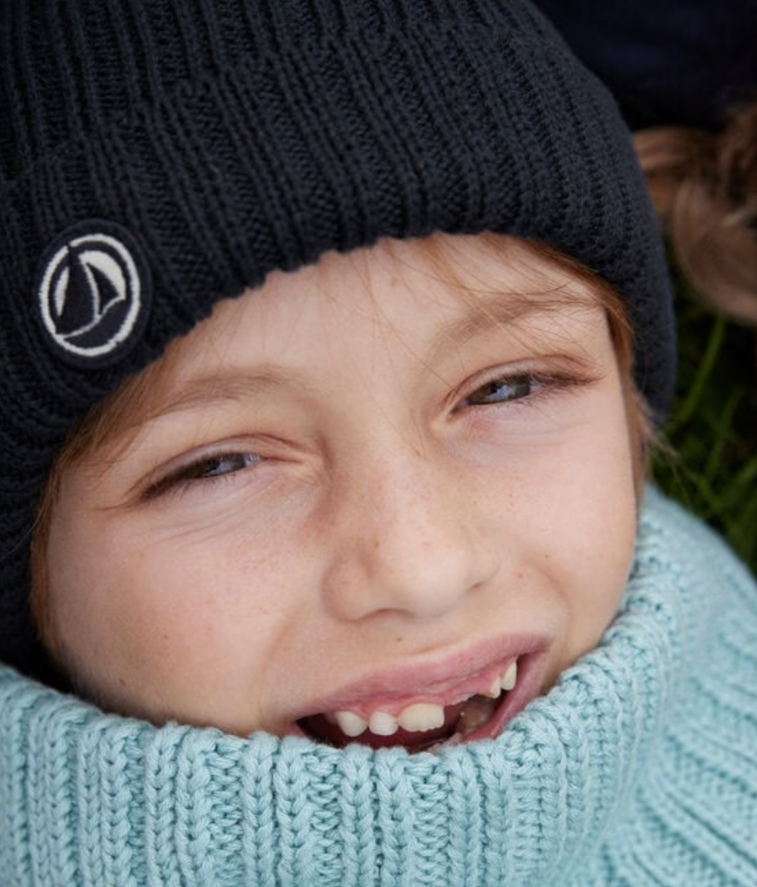 Children's Fleece Lined Knit Hat | Green Paul - Small Boat