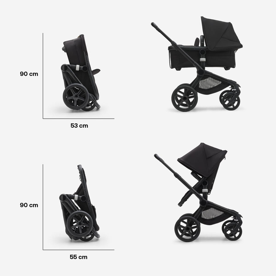 Bugaboo Fox 5 kinderwagen voor geboorte en 2e leeftijd | Dawn rood/donkere nacht/zwart - Bugaboo 