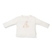 Baby Bunny Wit t-shirt met lange mouwen - Little Dutch