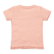 Tee-shirt manches courtes Flower Pink - Little Dutch