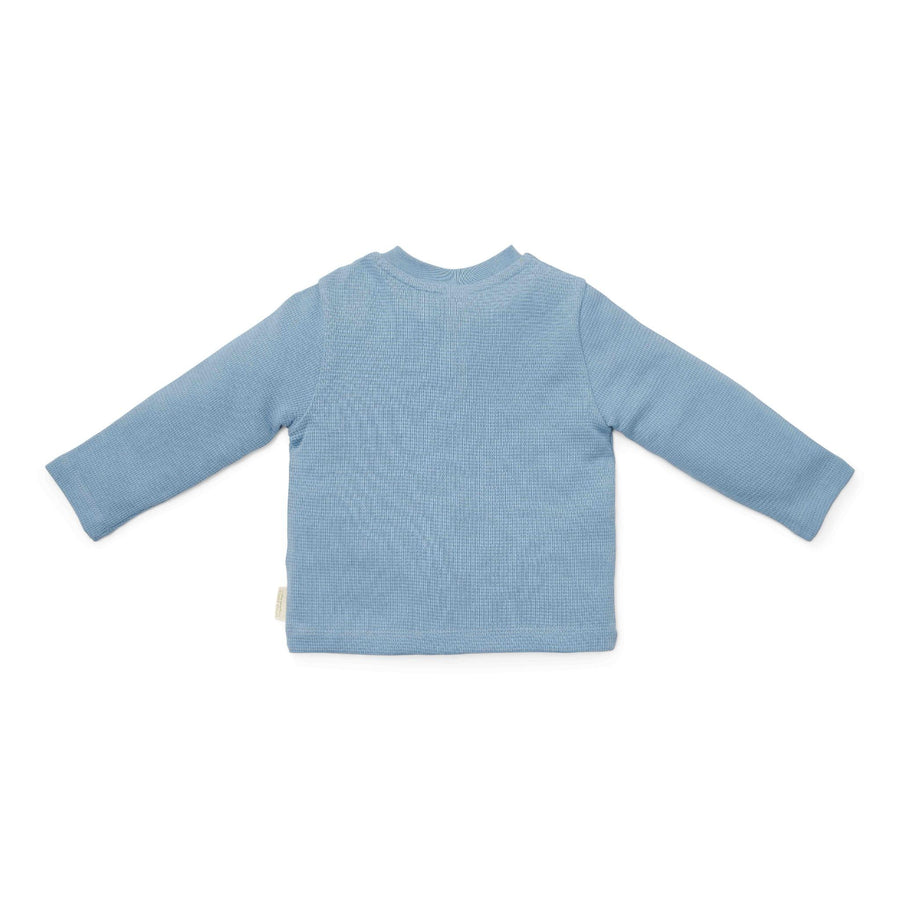 T-shirt manches longues Waffle Ice Blue - Little Dutch