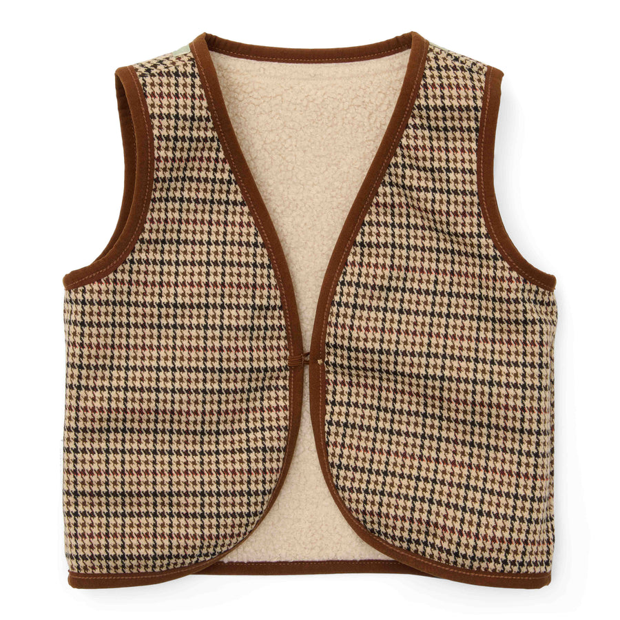 Reversible vest Sand - Little Dutch