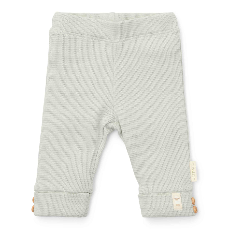 Soft Green embossed pants - Little Dutch