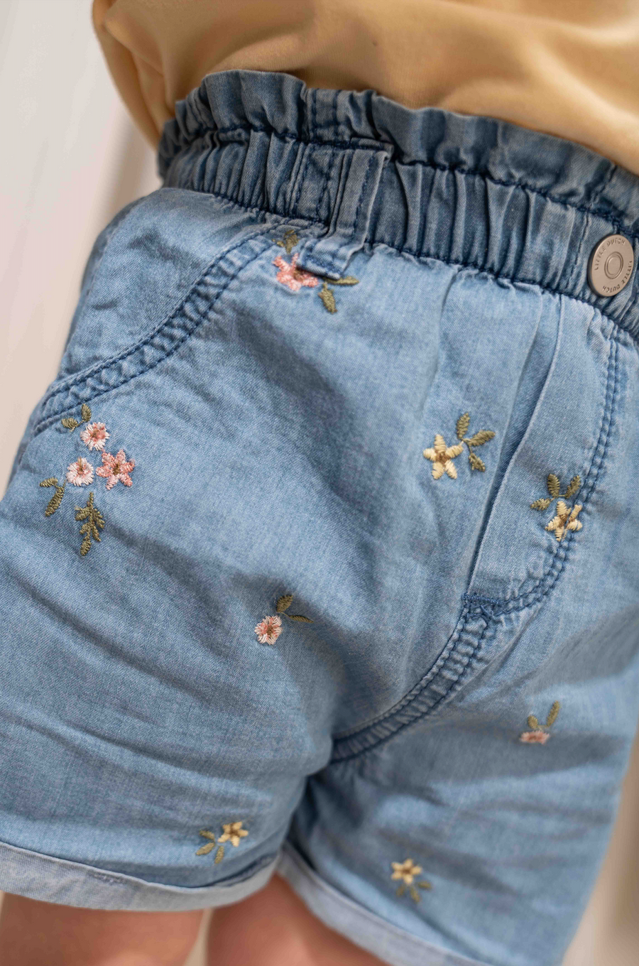 Short Denim embroidered - Little Dutch