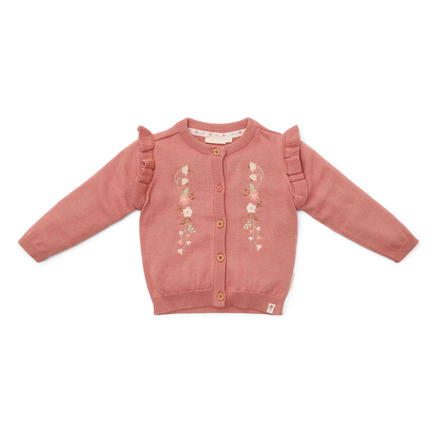 Cardigan en tricot Warm Rose - Little Dutch