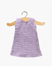 Amigas | Iva dress in double gauze cotton Lilac - Minikane