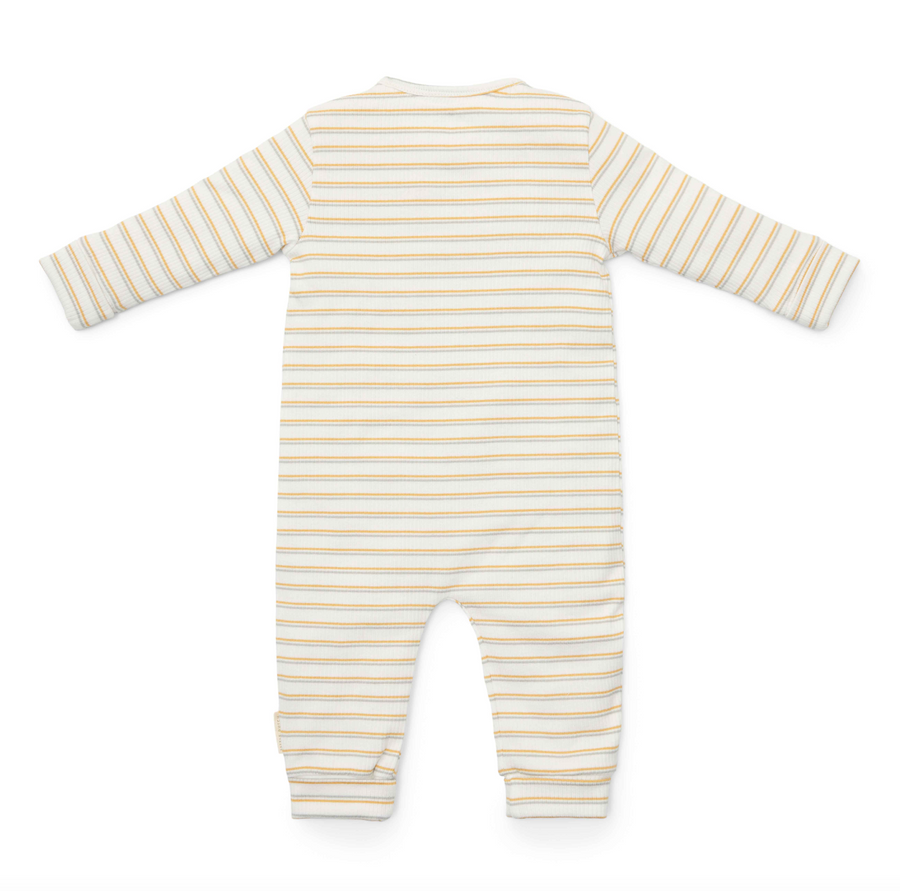 Multi stripe wrap long jumpsuit - Little Dutch