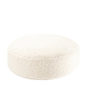 Cream white round pouf - Wigiwama 