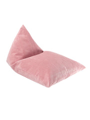 Grand Pouf lounger velours côtelé Pink Mousse - Wigiwama