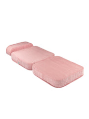 Roze schuimfluwelen opvouwbare fauteuil - Wigiwama 