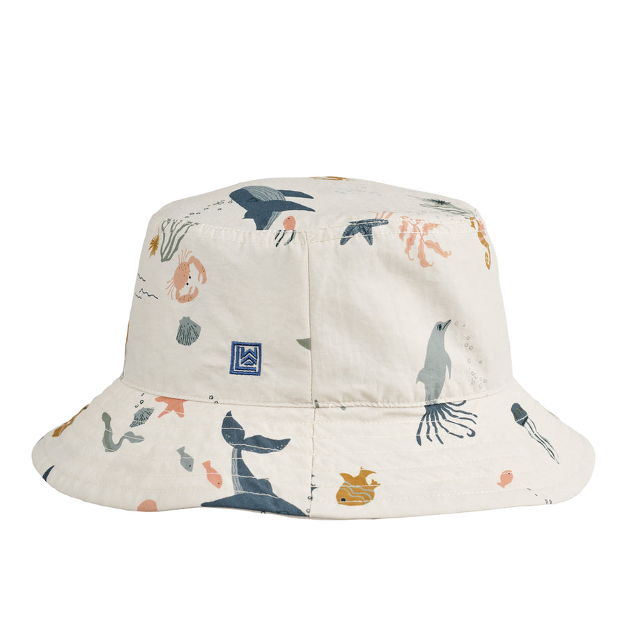 Gorm Reversible Sun Hat | All together/Sandy - Liewood