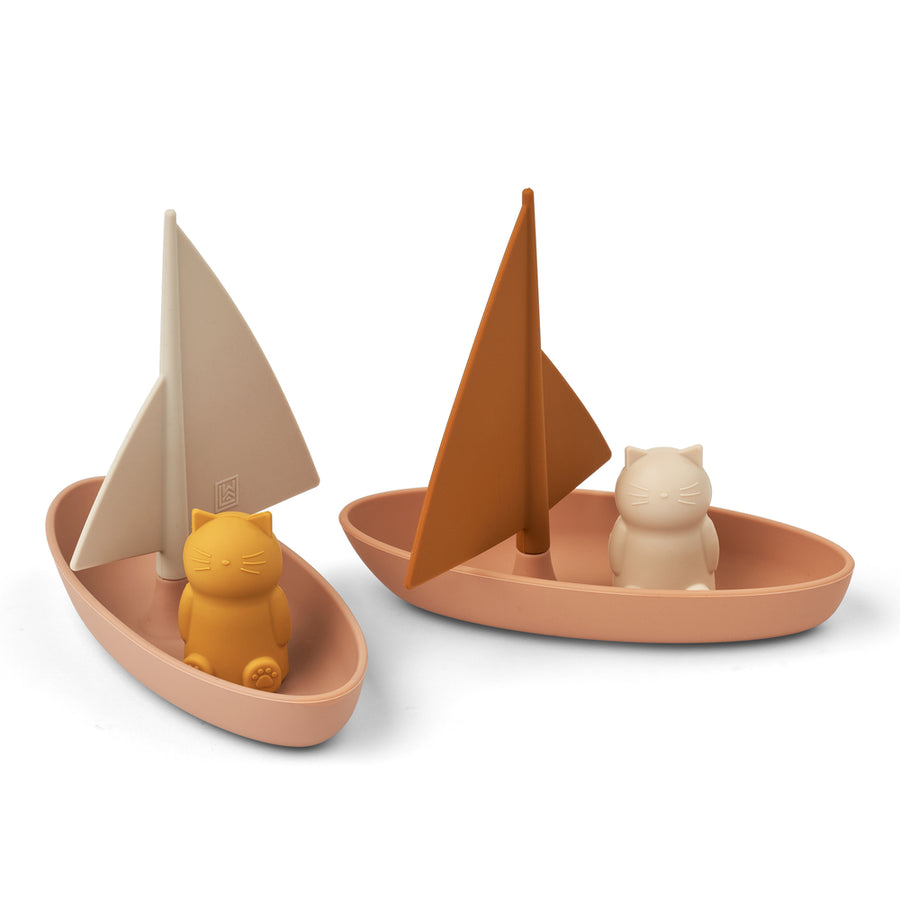 Lot de 2 bateaux jouets de bain Ensley | Pale tuscany multi mix - Liewood