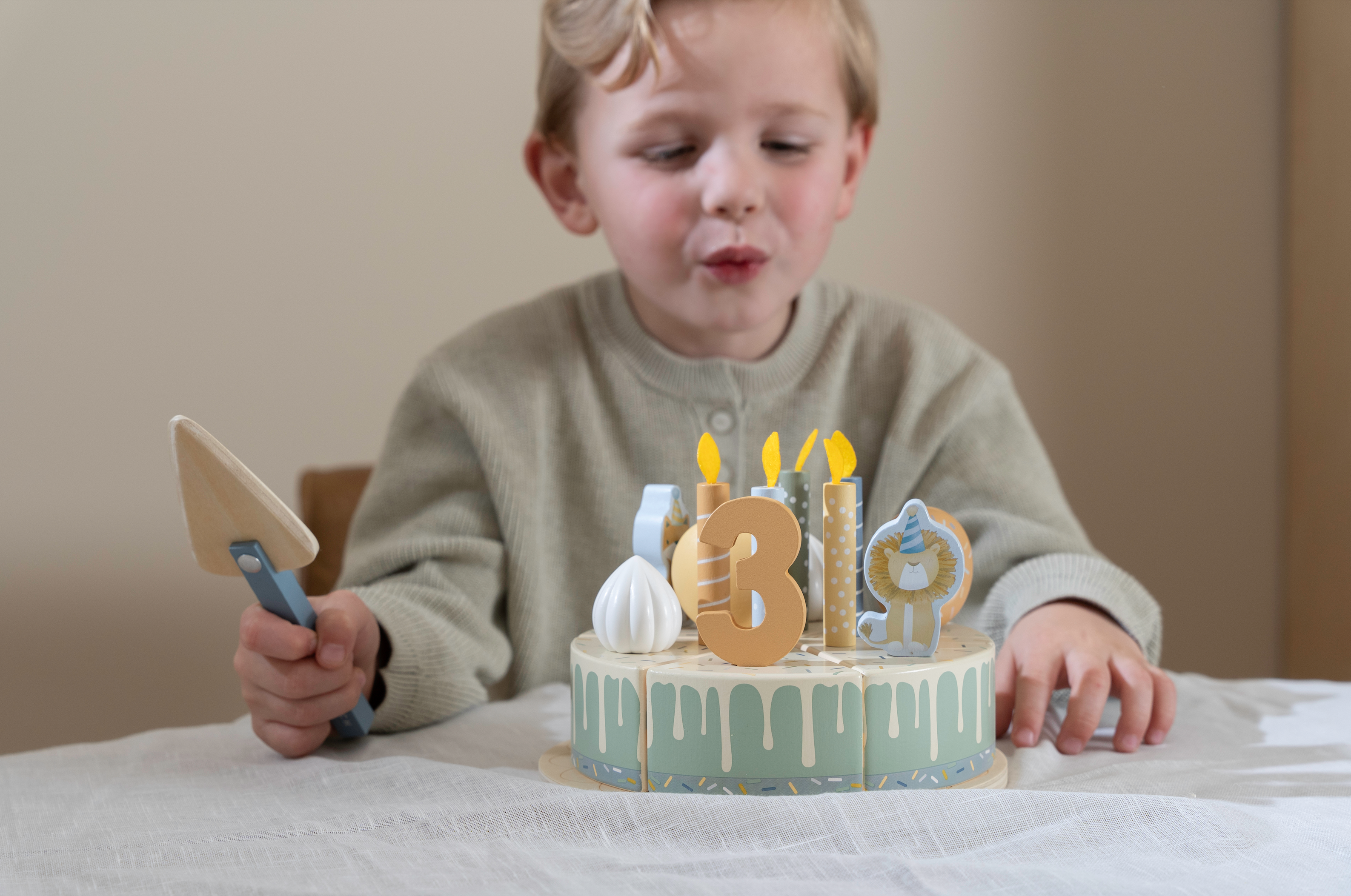Gâteau d’anniversaire en bois Blue - Little dutch