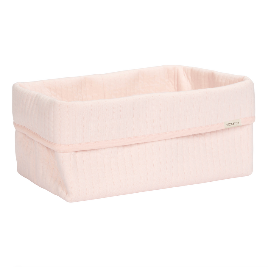 Grand panier de rangement Pure Soft Pink - Little dutch