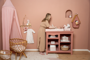 Pure Soft Roze aankleedkussenhoes - Little Dutch