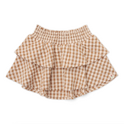 Brown check skirt - Little Dutch