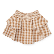 Brown check skirt - Little Dutch