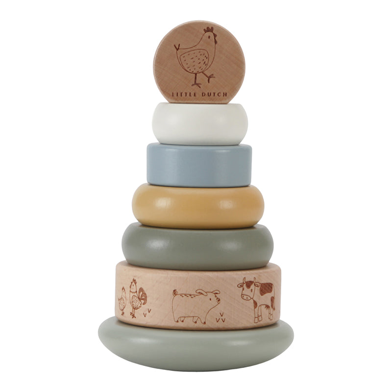 Little Farm Stacking Ring Tower - Little Dutch