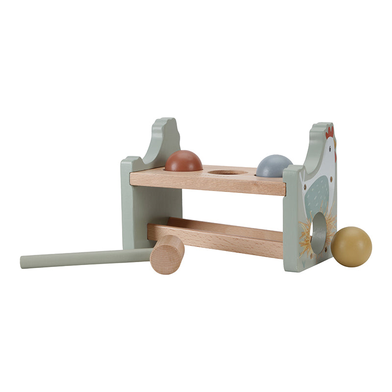 Hammering bench with rolling balls Little Farm - Little Dutch 