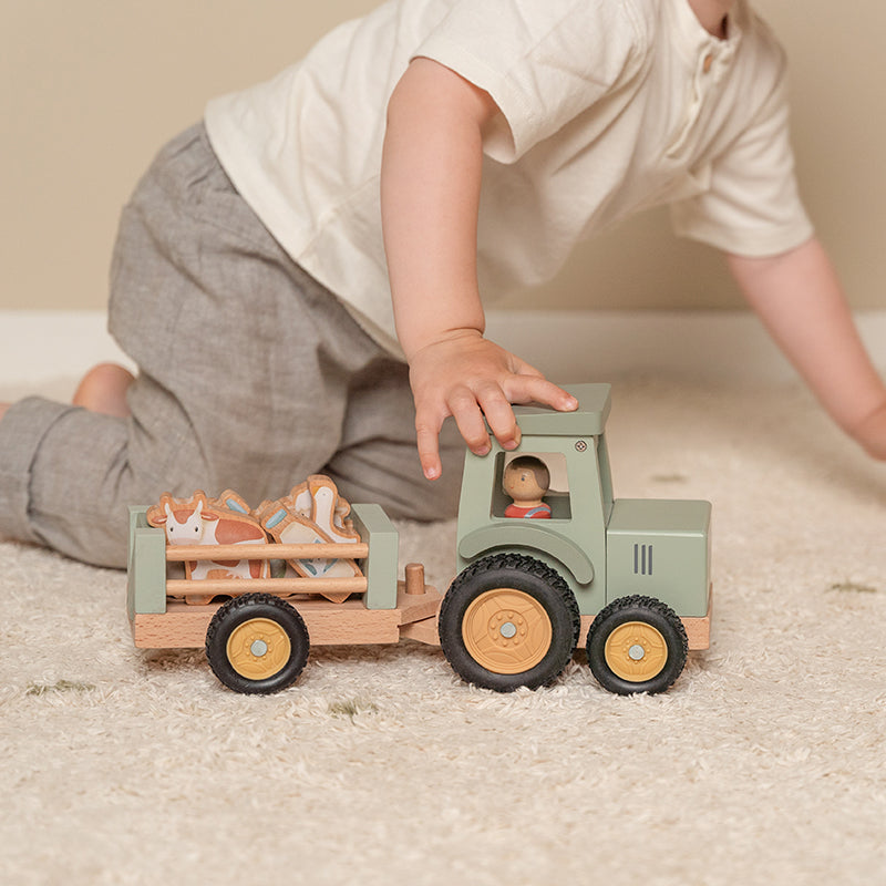 Tractor with trailer Little Farm - Little Dutch 