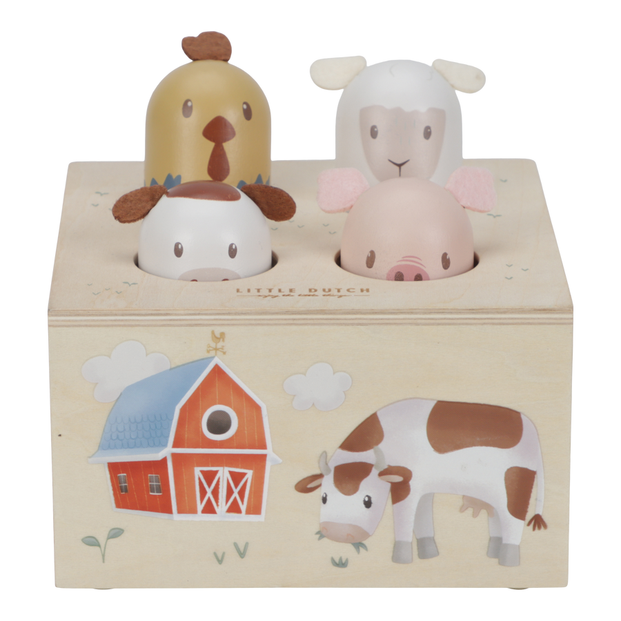 Hamerbankje met rollende balletjes Little Farm - Little Dutch 