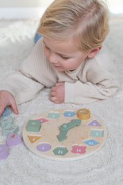 Horloge puzzle Little Farm - Little Dutch