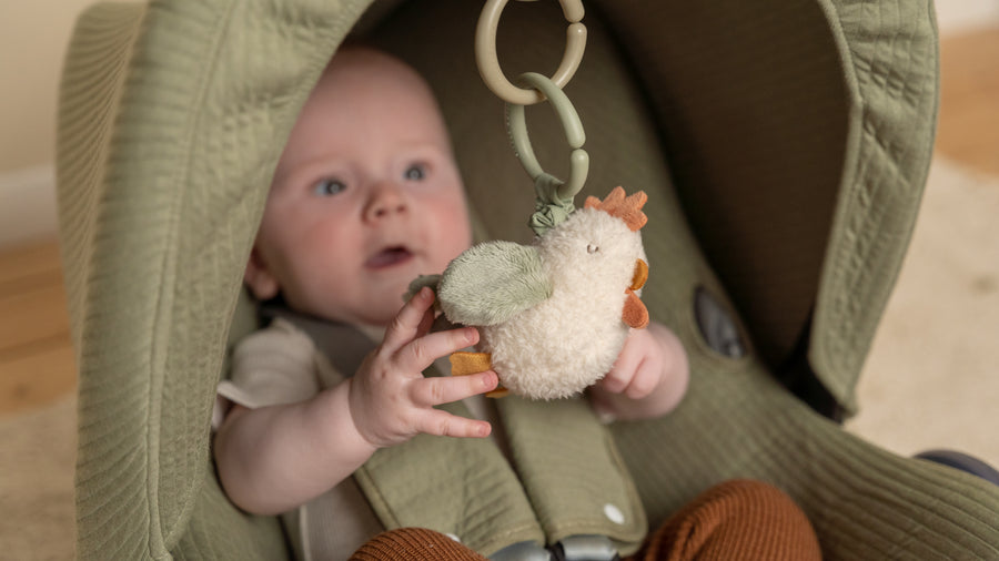 Little Farm vibrating chicken plush toy - Little Dutch 