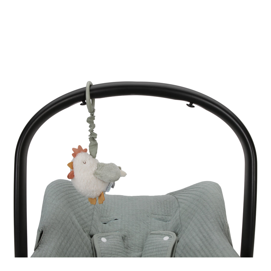 Peluche vibrante poulet Little Farm - Little Dutch