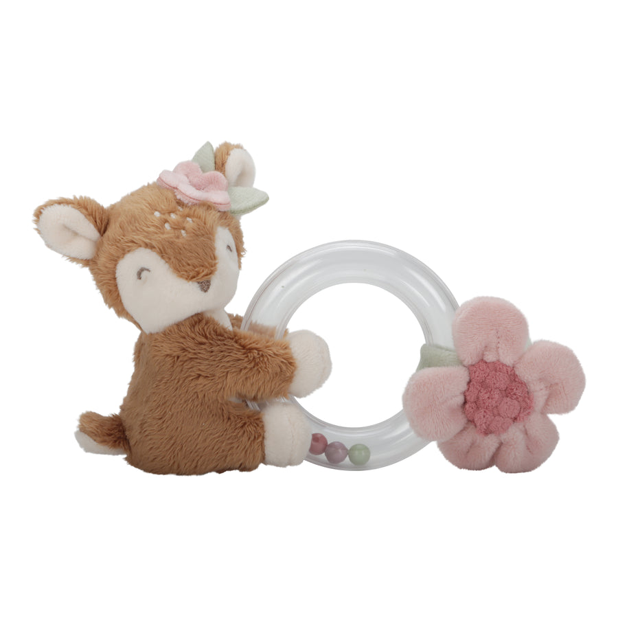 Rabbit rattle ring - Little Dutch