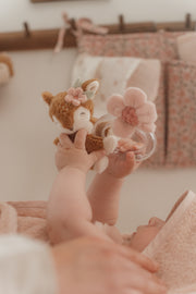 Rabbit rattle ring - Little Dutch