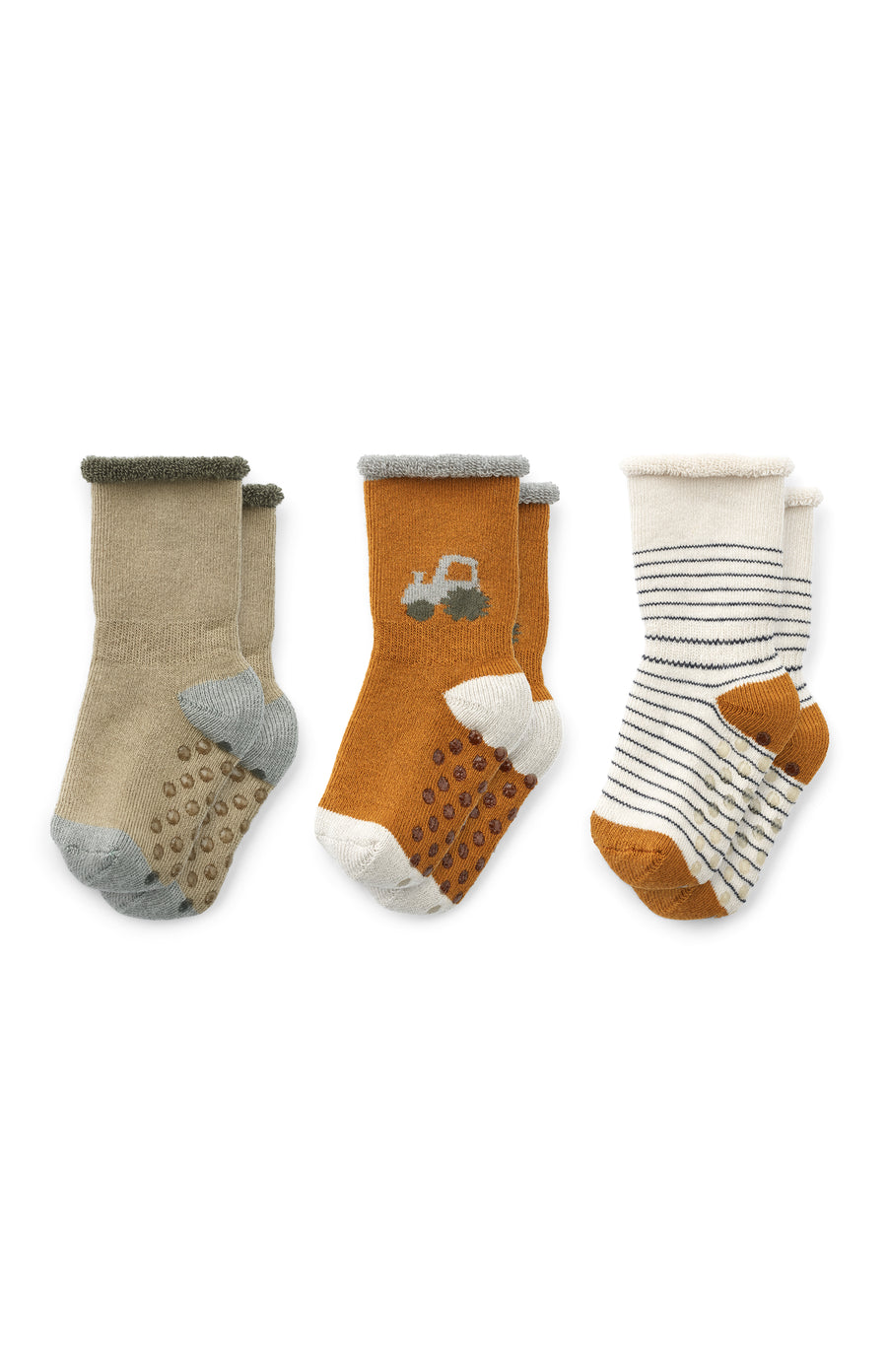 Pack of 3 non-slip baby socks Eloy | Vehicles mix - Liewood