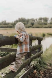 Chemise Ice Blue check - Little Dutch