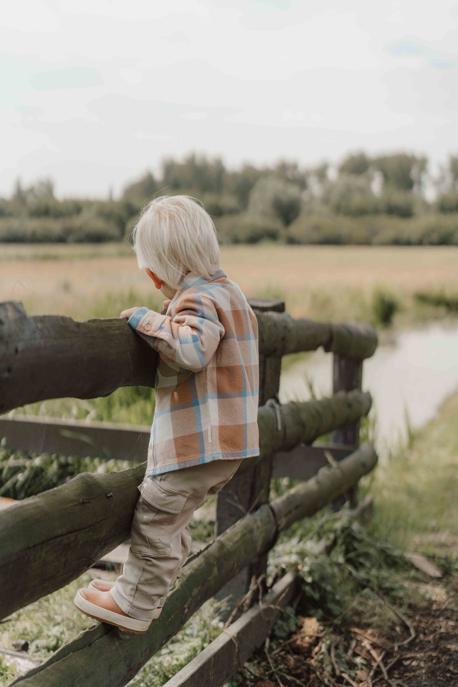 Chemise Ice Blue check - Little Dutch