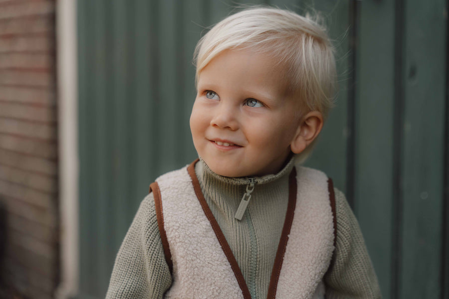 Reversible vest Sand - Little Dutch