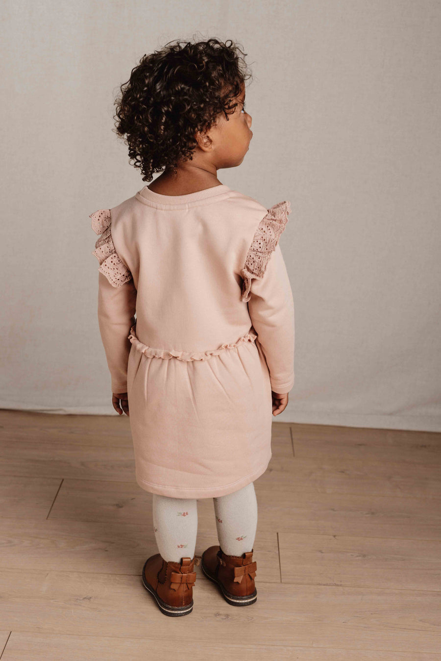 Robe manches longues Soft Rose - Little Dutch