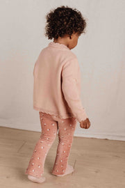 Pantalon évasé Warm Rose Flowers - Little Dutch