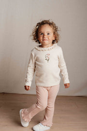 Soft Rose Flared Trousers - Little Dutch